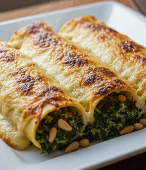 Canelos de Espinacas